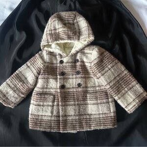 Bonpoint Misha Double-Breasted Jacket with Hood Size 2T
